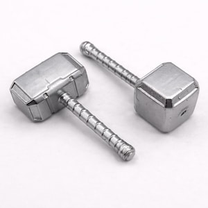 Thor Hammer Miniature, Dollhouse Decor, Diorama Accessory, Collectible Display, Thor Hammer Ornament, Miniature Mythic