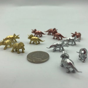 Tiny detailed miniature Triceratops