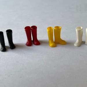 Little tiny wellington boots, miniature rain boots dollhouse footwear decor, collectible boot, prop