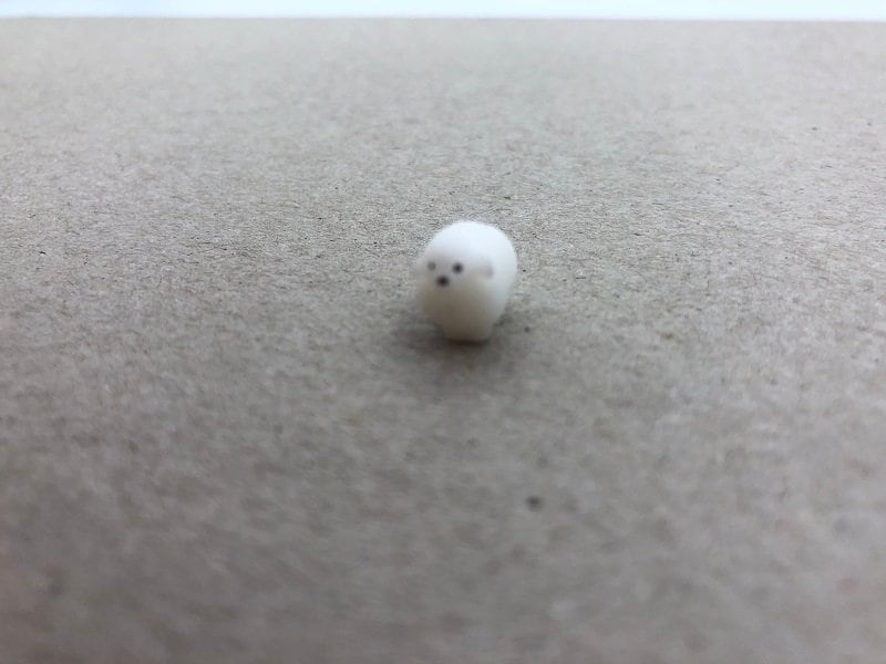 Hand-Painted Tiny Resin Sheep: Miniature Farm Animal, Diorama Accessory
