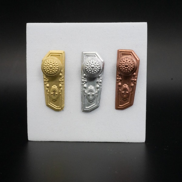 Pomos de puerta para casa de muñecas: herrajes decorativos en miniatura, accesorios para proyectos de bricolaje