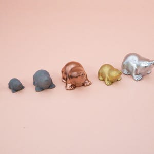 Little Miniature Mole Figurine • 3D Printed Tiny Woodland Animal • Dollhouse Decor, Diorama,