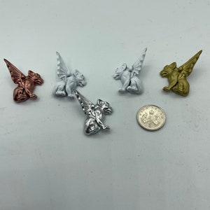 Flat Backed Gargoyles Miniature, Gothic Decor, Halloween Decor, Diorama Prop, Flat Backed Ornament, Facade Decoration, architecture