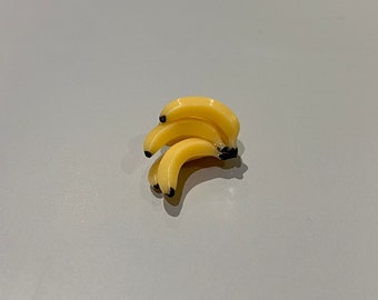 Bananas Miniature, Dollhouse Decor, Diorama Accessory, Collectible Display, Miniature Banana, Dolls House Fruit, Dolls House Banana