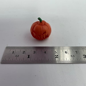Little angry pumpkin Dolls House Miniature  | Tiny Fall Decor | Dollhouse Autumn Accessories | Spooky Pumpkin Figurines | Collectible Gift