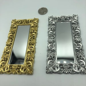 Large Mirror for Dollhouse, 1;12 scale, Interior decoration, wall art