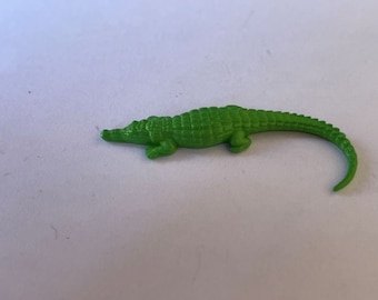 Little Crocodile Miniature, Tiny Animal Figurine, tiny crocodile figurine, small reptile model, crocodile animal miniature, wildlife