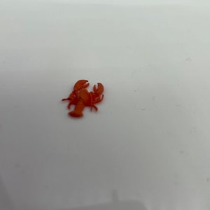 Hand-Painted Resin Lobster Miniature: Coastal Dollhouse Decor