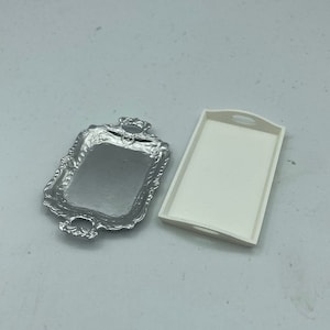 Miniature Food Tray: Dollhouse Kitchen Accessory, Collectible Dining Decor