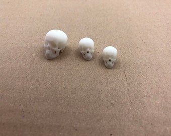 Tiny miniature skulls