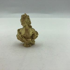 Miniature Victorian Female Bust, female statue, Ornament decor