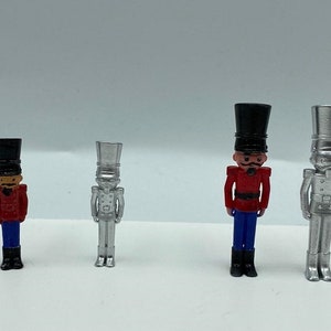 Miniature Nutcracker 1/12 Scale Figurine Ornament Christmas Collectible Holiday Display Small Nutcracker Gift Toy Soldier Ornament Holiday