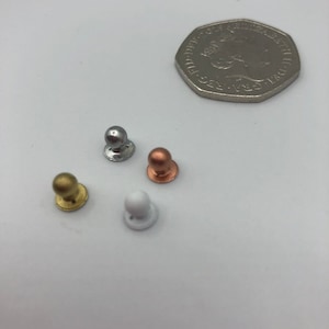 1:12 Scale Small Door Knobs for Dollhouse Doors and Furniture | Miniature Hardware Accessories | Tiny Handles for Dollhouse Decor