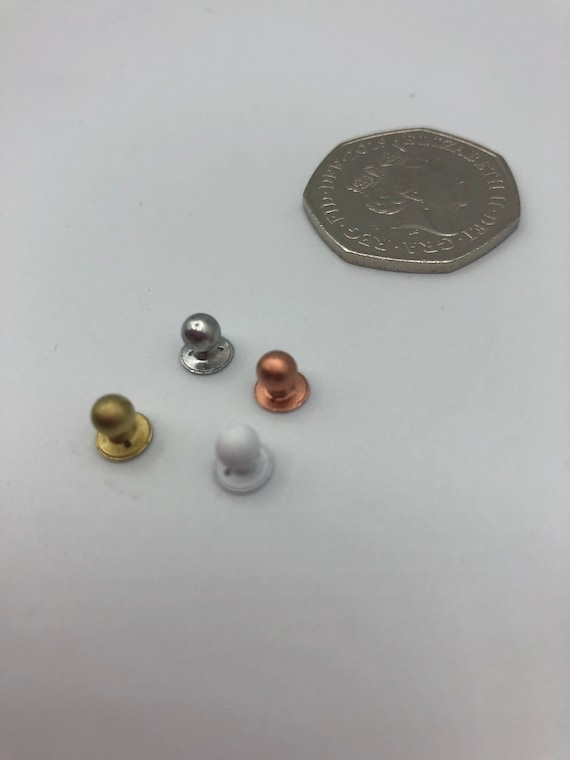 1 12 Scale Small Door Knobs for Dolls House Doors and Furniture Etsy