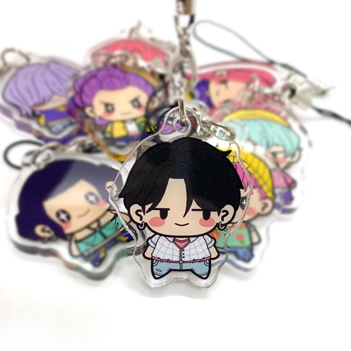 Jinu Keychains Kpop Demon Hunters Phone Charms, Keychains, Kpop Gift, Cute Gift, Mira ...