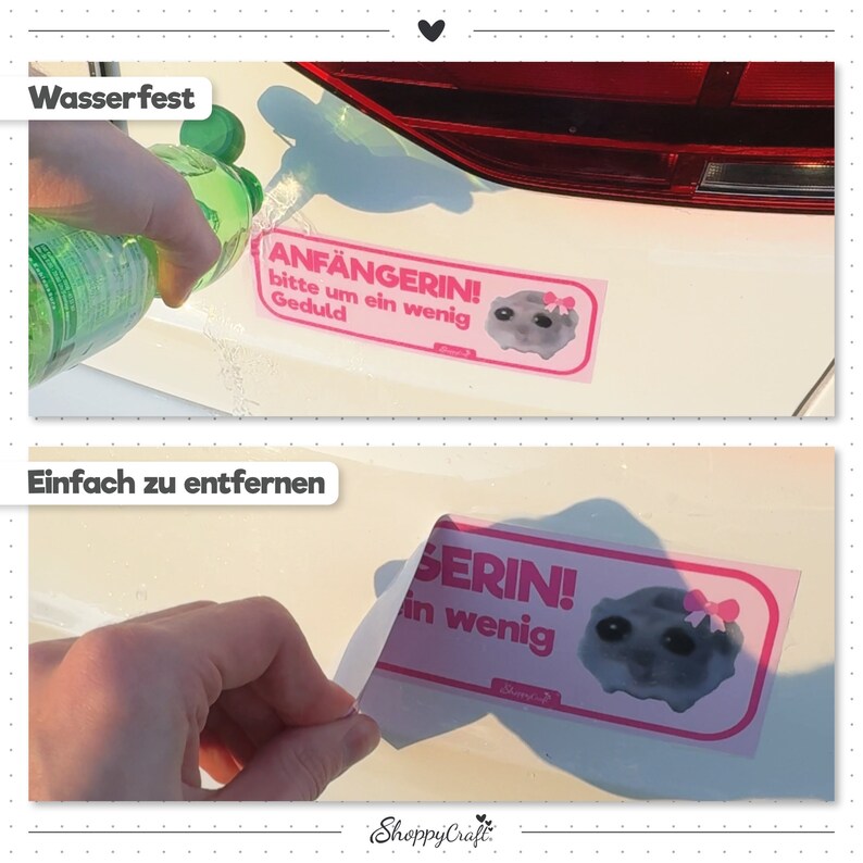 Wasserfest, einfach zu entfernen