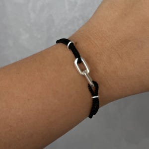 nautical bracelet, Minimalist Bracelet with silver rings 925, surfer bracelet, friendship bracelets, Waterproof Bracelet, men’s bracelet