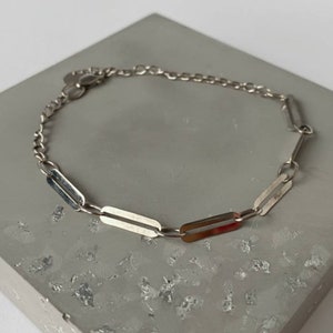 Solid Chain Bracelet Chunky 925 Sterling Silver Chain Link Bracelet Unisex Men&#39;s Women&#39;s