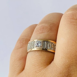 Christianity Ukraine silver ring 925,Protecting ring Ukraine shop Ring for women, engagement ring