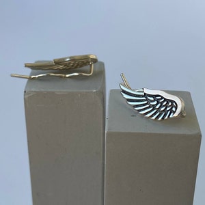 Angel Wings Earrings 925 Sterling Silver Gifts for Her, Xmas Presents for Women, Silver Jewellery, Guardian Angel Wings stud earrings,