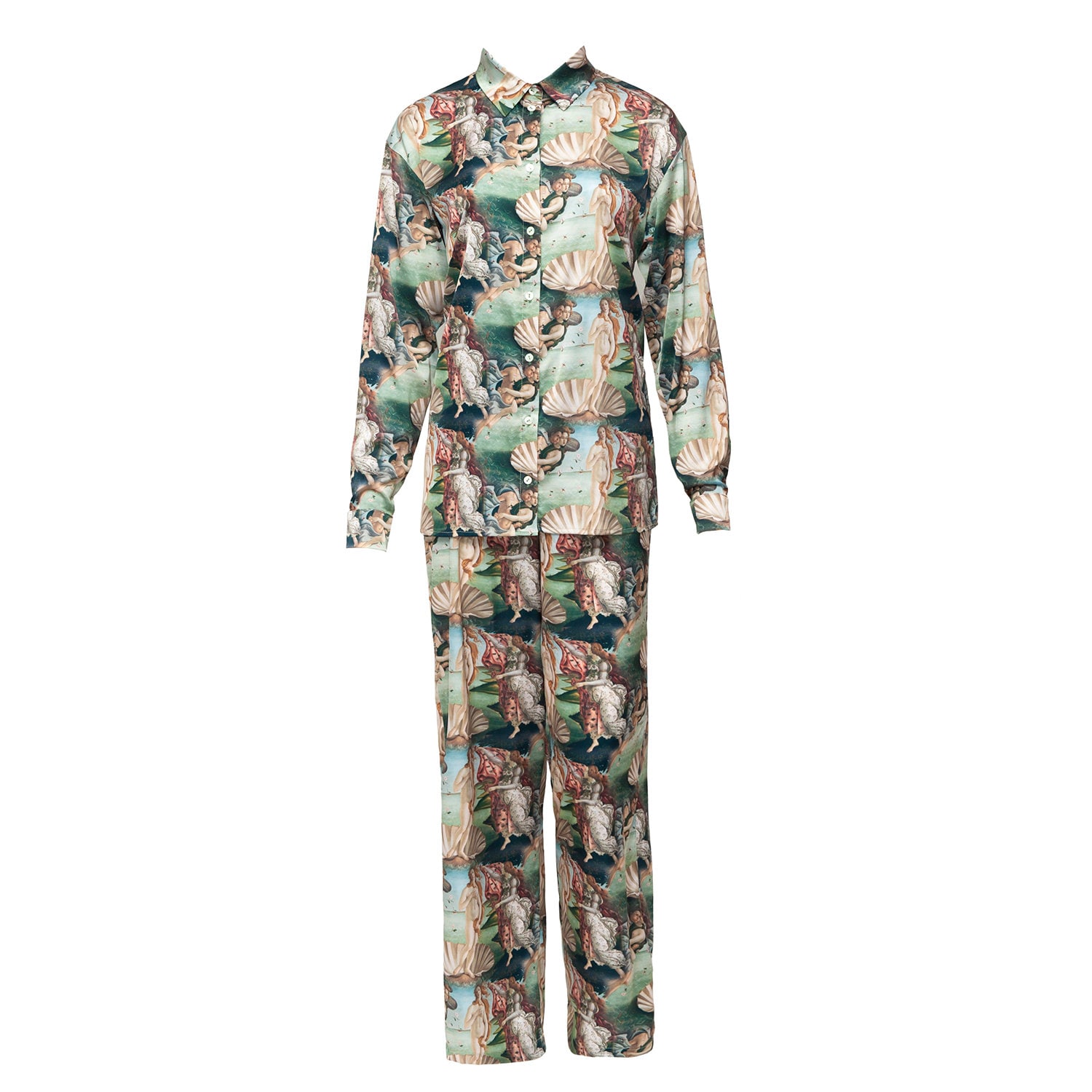 Venus Loungewear Set / Satin Pajama Set for Women With Shirt - Etsy