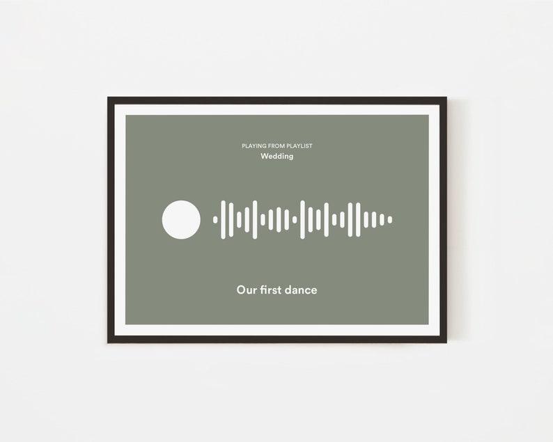 Personalisierte Musik QR-Code Song Print Songtext Druck Musik Poster A6 A5 A4 A3 A2 A1 50x70cm Indie Rock Poster Hochzeit Geschenk Idee Bild 8