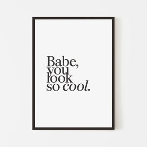 You Look So Cool Inspired | Music Poster | A5 A4 A3 | Indie Rock Art | Gig Concert | Manchester Gift | Unframed Wall Art