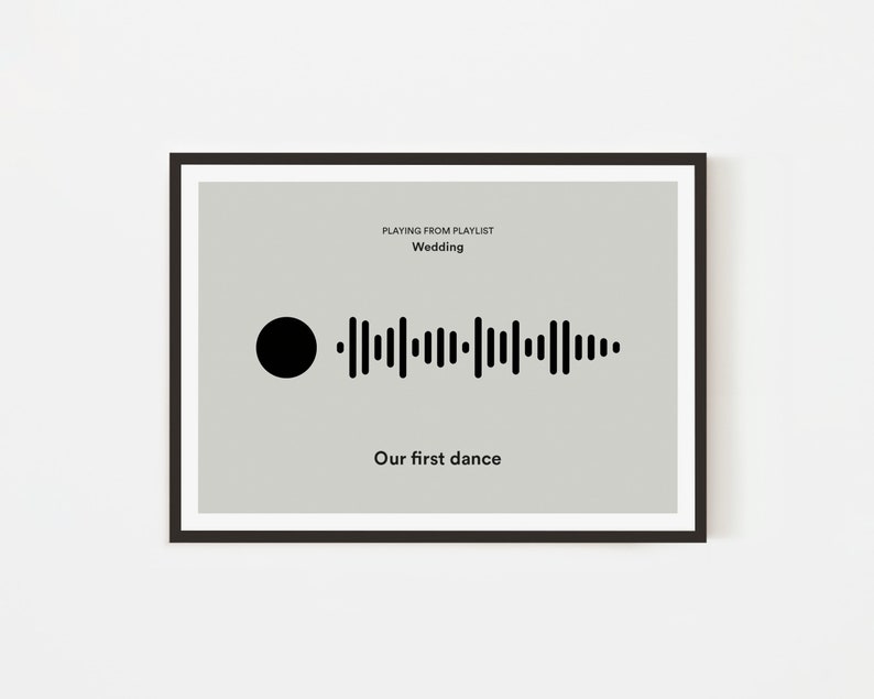 Personalisierte Musik QR-Code Song Print Songtext Druck Musik Poster A6 A5 A4 A3 A2 A1 50x70cm Indie Rock Poster Hochzeit Geschenk Idee Bild 3