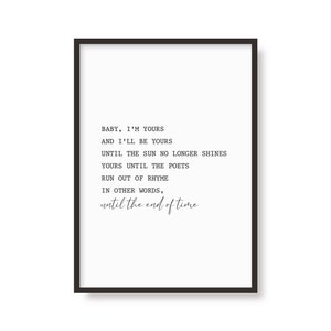 I’m Yours Inspired Print | Music Poster | Indie Rock Art | A6 A5 A4 A3 A2 A1 50x70cm | Unframed Wall Art