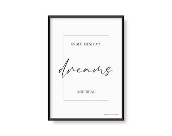 Rock N Roll Star Inspired | Lyrics Poster | Music Print | A6 A5 A4 A3 | Typography | Home Decor | Wall Art | Indie | Gig | Kitchen | Bedroom