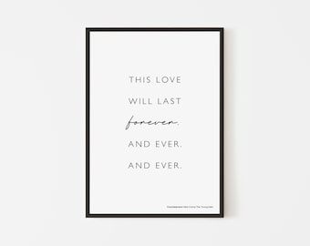 This Love Inspired Print | Music Poster | A6 A5 A4 A3 A2 A1 50x70cm | Indie Rock Art | Gig | Concert | Manchester | Gift Idea | Custom