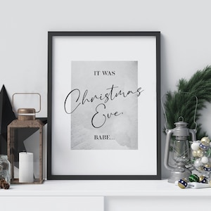 The Pogues - Fairytale Of New York | Christmas Print | Festive Poster | Quote Lyrics | Gift | Winter Home Decor | Xmas Decorations | NYC