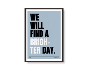 Some Might Say Inspired | Lyrics Print | Music Poster | A5 A4 A3 A2 A1 | Indie Rock Print | Gig Art | Manchester | Supersonic | Brighter Day