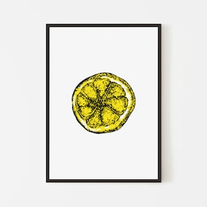 Lemon Inspired Print | Music Poster | A5 A4 A3 A2 A1 | Typography | Abstract Indie Art | Home Decor | Manchester