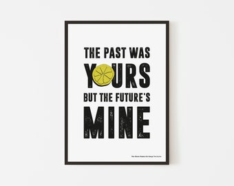 She Bangs The Drums Inspired | Song Lyrics Poster | Music Print | A5 A4 A3 | Typography | Home Decor | Wall Art | Lemon