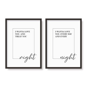 Is This Love Inspired Set of Prints | Music Poster | A6 A5 A4 A3 A2 A1 50x70cm | Typography | Home Decor | Wall Art | Indie Rock | Gift Idea