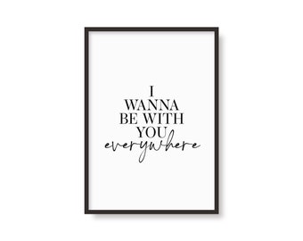 Everywhere Inspired Print | Music Poster | A6 A5 A4 A3 A2 A1 50x70cm | Indie Rock Art | Gig Concert | Custom Available | Gift Idea