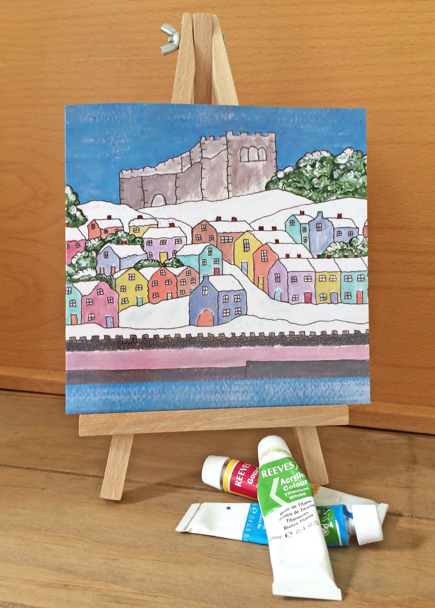 Art greeting card from an original painting blank for your Etsy