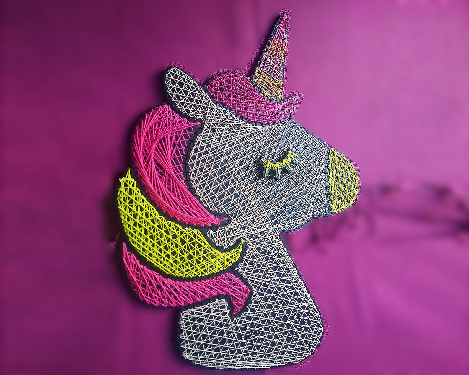 UNICORN String Art Kit Diy Kit for Kids no Nails Needed Etsy