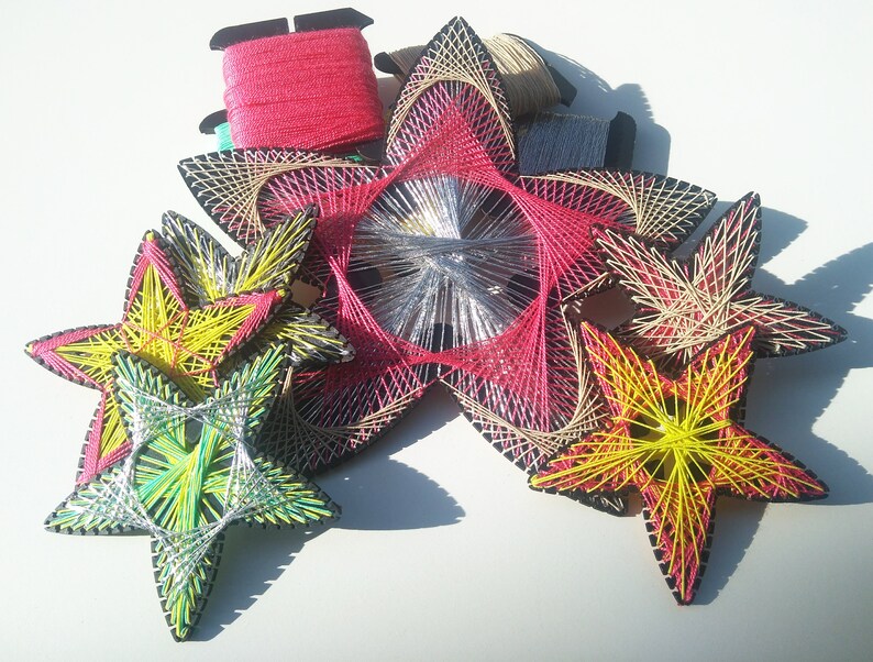 6 panels FREE SHIPPING Star Easy String Art Kit