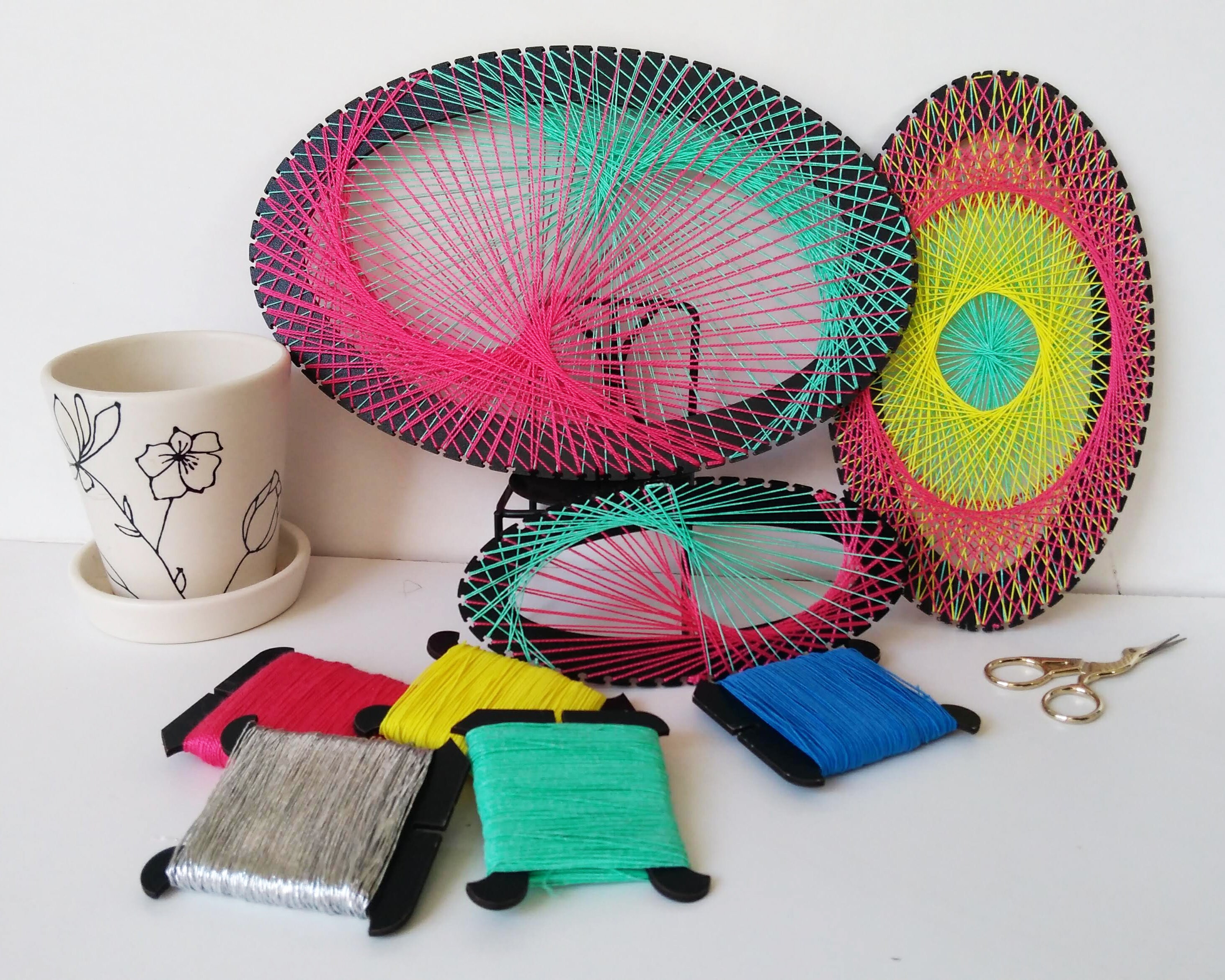 DIY String Art Wall Decor ELLIPSE 3 Sizes No Nails Needed Etsy