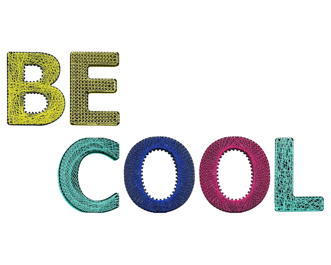 BE COOL Wall Art Letters for Boys Room Free Shipping Etsy