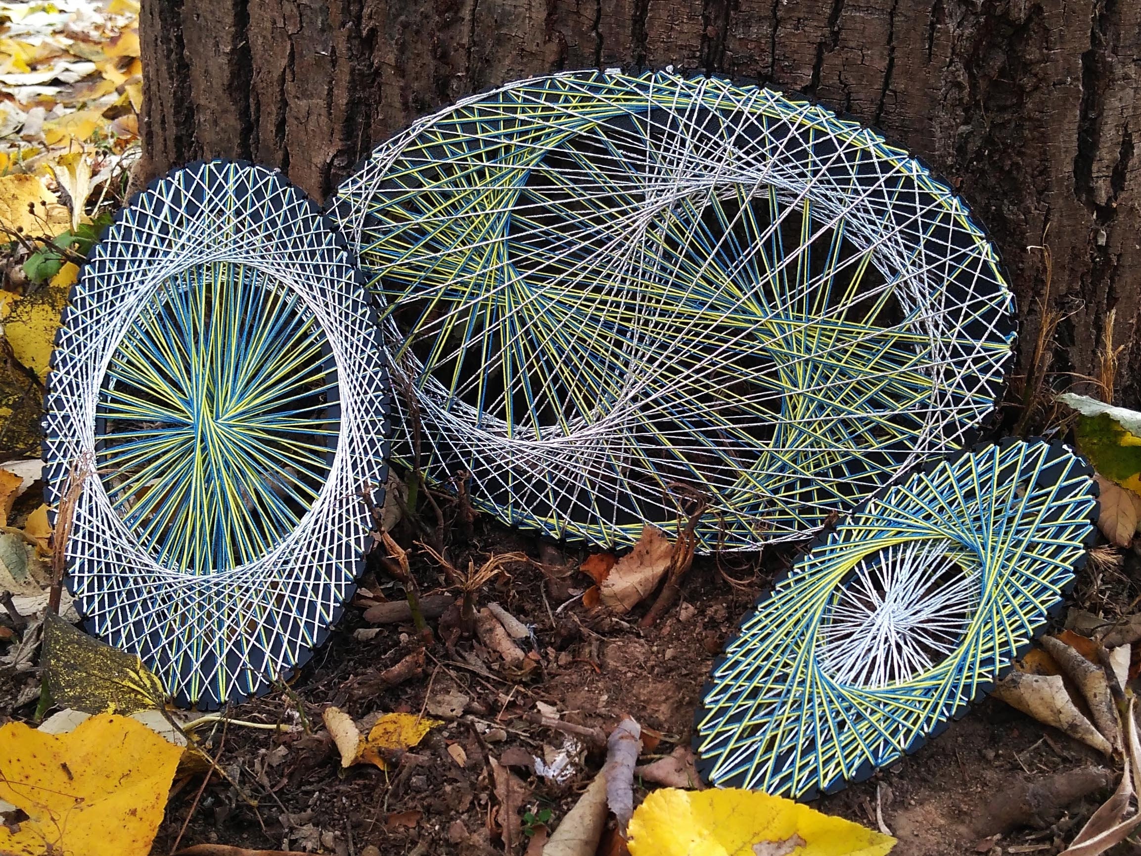 DIY String Art Wall Decor ELLIPSE 3 Sizes No Nails Needed Etsy