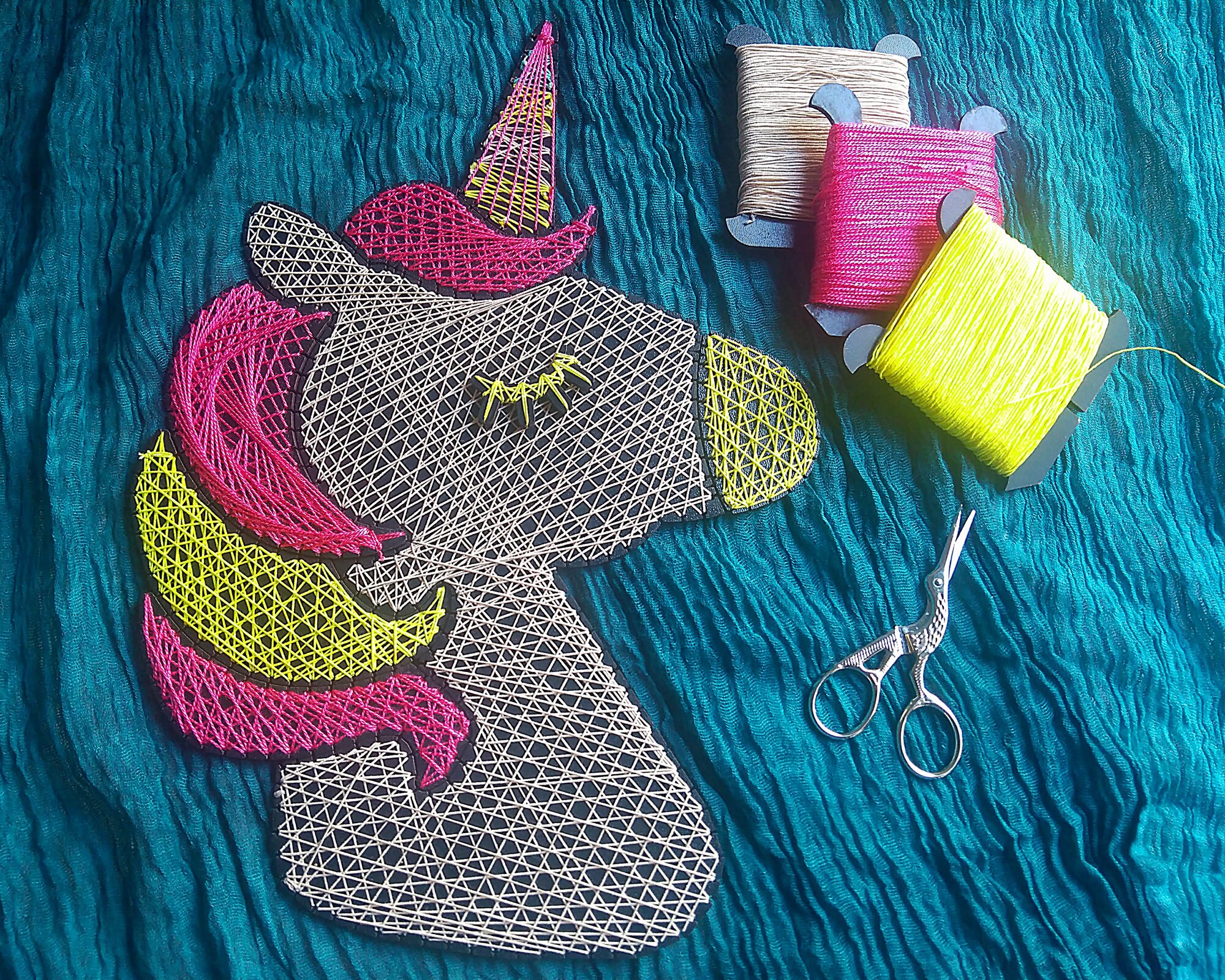 UNICORN String Art Kit Diy Kit for Kids no Nails Needed Etsy