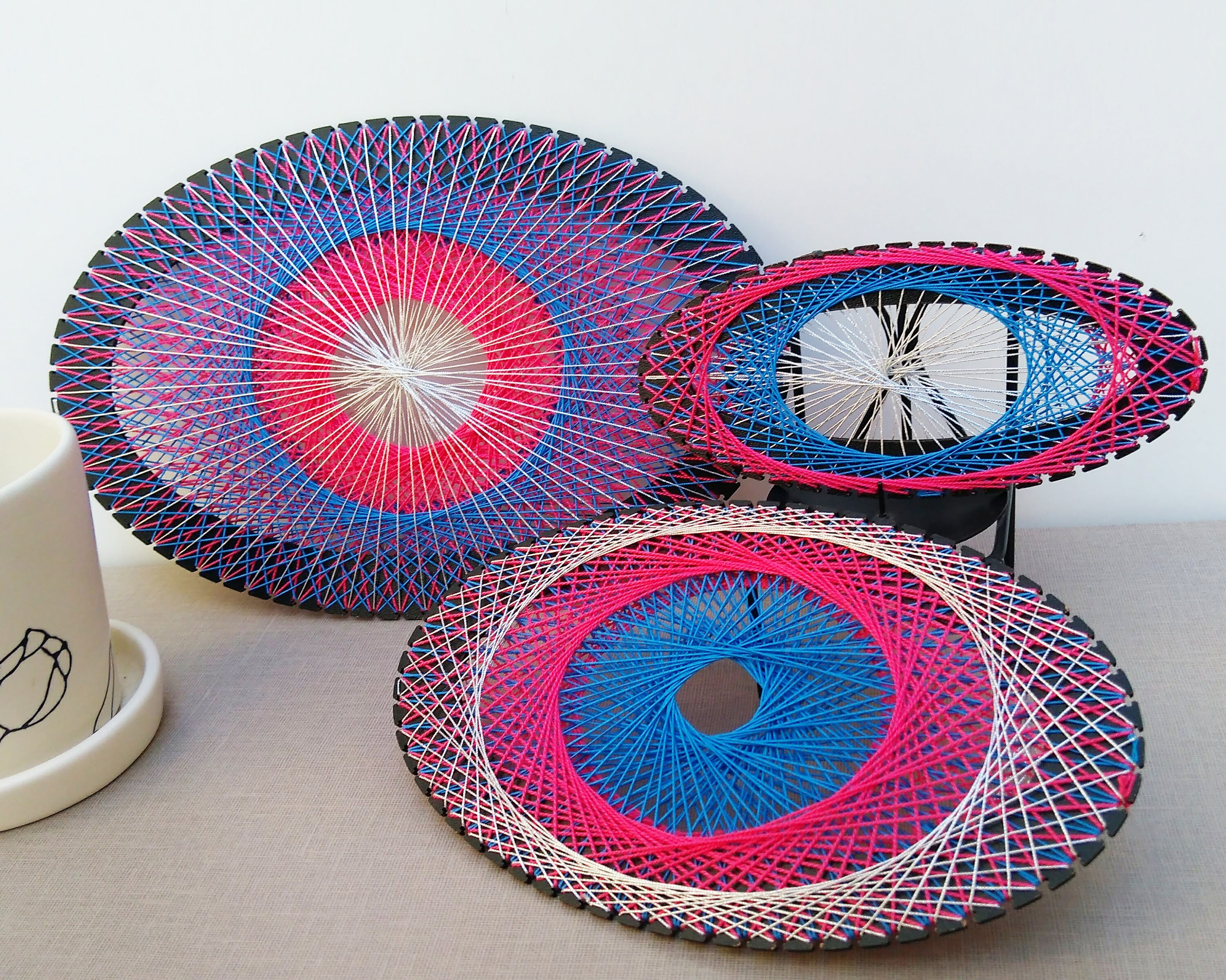 DIY String Art Wall Decor ELLIPSE 3 Sizes No Nails Needed Etsy