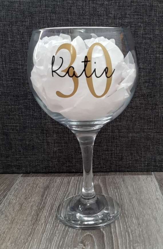 18th 21st 30th 40th 50th 60th Personalised Hi Ball Hennessy Glass Birthday Gift