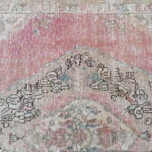 Boho Turkish Rug, Floral Rug, Stair Rug, Kitchen Rug, Mats For Laundry, Floor Rug, Vintage Rug, Area Rug, Rustic Rug, 3.3 x 8.3 ft, GR 3210
