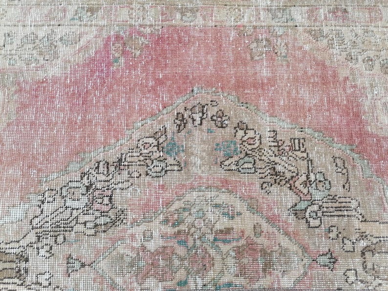 Boho Turkish Rug, Floral Rug, Stair Rug, Kitchen Rug, Mats For Laundry, Floor Rug, Vintage Rug, Area Rug, Rustic Rug, 3.3 x 8.3 ft, GR 3210