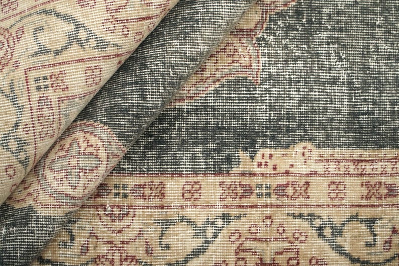 Primitive Rug, Eco Friendly Rug, Multicolor Rug, Saloon Rug, Vintage Rug, Hand Knotted Rug, Oriental Rug, Turkish Rug, 3.8x6.5 Ft, GR 4208