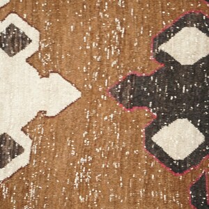 Alfombra para peldaños de escalera, alfombra marrón, alfombra retro, alfombra de estilo rústico, alfombra de cocina, alfombra anudada a mano, alfombra turca vintage, 3,7 x 11,4 pies, alfombra suave, GR 1024 imagen 7